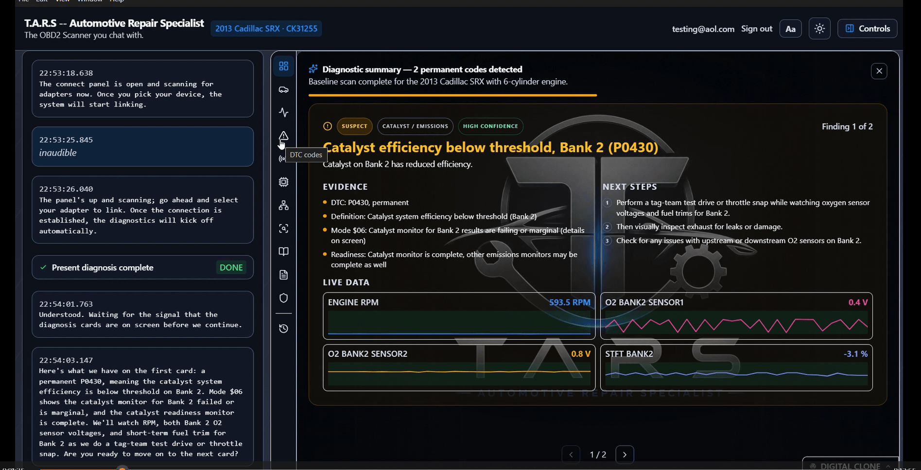 T.A.R.S — Voice-Driven AI Vehicle Diagnostics